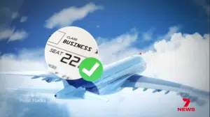 Steve Hui on Channel 7 News — Business Class boarding pass segment, November 2025